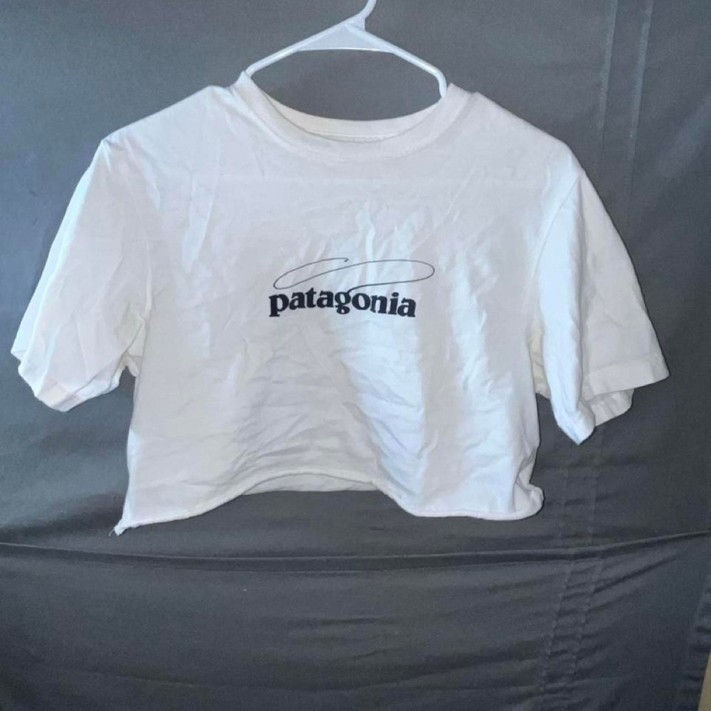Patagonia White Cropped Shirt Size Small